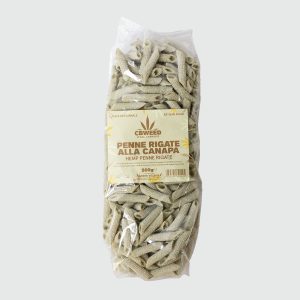 pasta penne rigate trafilate al bronzo con farina di canapa bio cbweed