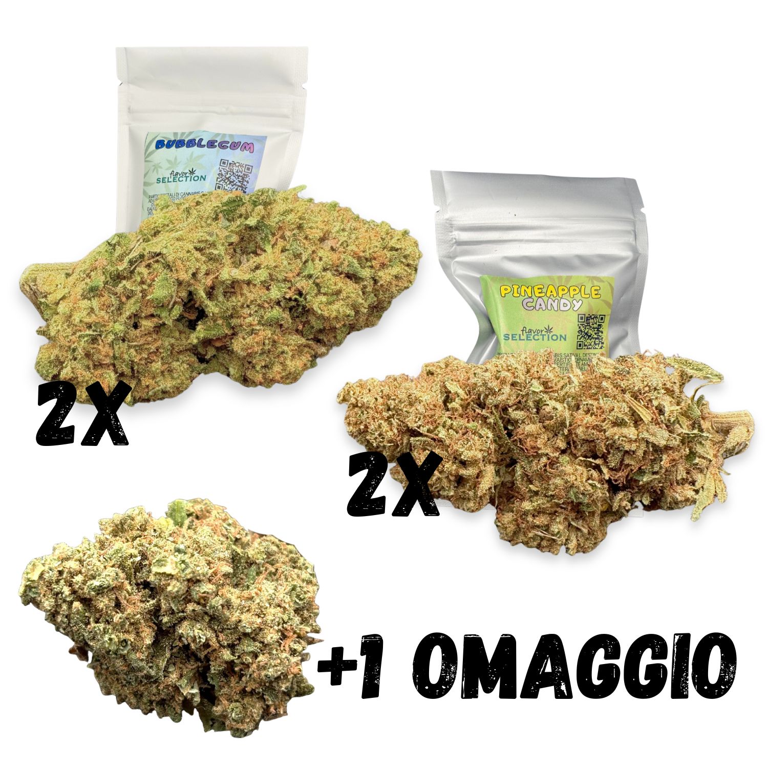 kit promo 4+1 omaggio marijuana legale offerta promozionale cannabis light 4+1 omaggio