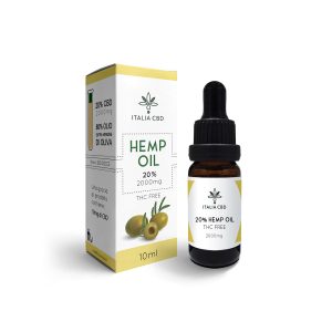 olio cbd isolato thc free in olio di oliva 20%