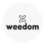 logo weedom cannabis brand